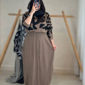 ست سارافون و رویه بافت پلنگی